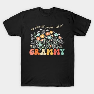 My Favorite People Call Me Grammy Mothers Day T-Shirt